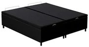 Base Cama Box Baú Casal Queen 158cm Hit I02 Corano Preto - Mpozenato