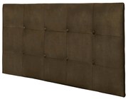 Painel Luna Para Cama Box Casal 140 cm Suede Marrom - D'Rossi