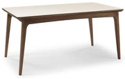 Mesa Jantar Maneva Cor Avela Tampo Vidro Off White 180cm - 57660 Sun House