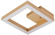 Plafon Poly 28,5X28,5Cm Led 24,4W Bivolt | Usina 19260/28 (BT - Branco Texturizado, 3000k)