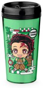 Copo Viagem 520ml Demon Slayer Tanjiro Geek Nerd