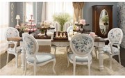 Conjunto de Jantar Rocale X com Cadeiras Medalhão Kleiner Schein -