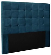 Cabeceira Cama Box Casal 140 cm Verona Veludo Azul Marinho S04 - D'Rossi