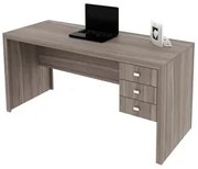 Mesa com 03 Gavetas para Home Office ME4113 Carvalho - Tecno Mobili