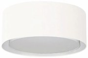 Plafon Duplo Cilíndrico Md-3036 Cúpula em Tecido 50x25cm Branco - Bivolt