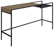 Aparador Para Sala de Estar 140cm Pés Metálicos Dinâmico Hanover/Preto