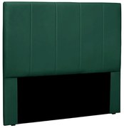 Cabeceira Decorativa Casal 1,40M Erza Veludo Verde Floresta G63 - Gran Belo