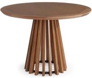 Mesa de Jantar Brisa Tampo Redondo Madeira Verniz Avela 110cm  - 56221 Sun House