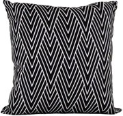 Capa almofada LYON Veludo Chevron Preto 43x43cm