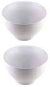 Jogo Bowls 2 Peças Cerâmica Branco 13cm 620ml 27857 Bon Gourmet