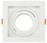 Spot De Embutir Quadrado Recuado 13X13X4,4Cm 1 X Par20 - Branco | Opus...