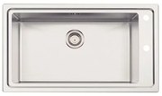 Cuba de Sobrepor Tramontina Square 86x50 cm em Aço Inox 304 Scotch Brite