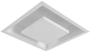 Plafon Led Embutir Quadrado Branco 8,4w 3000k New Picture