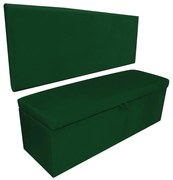 Kit Calçadeira e Painel Clean 100 cm Suede D'Rossi - Verde