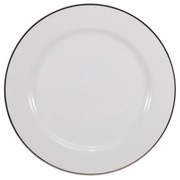 Prato Raso 27Cm Porcelana Schmidt - Dec. Filetado Prata Itamaraty 0012