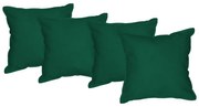 Kit 4 Almofadas Decorativas 50x50 Tecido Suede Verde Bandeira