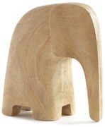 Escultura Elefante em Poliresina 18cm - Natural - Escultura Elefante Em Poliresina Madeira 18cm