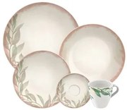 Aparelho de Jantar Tramontina Natur em Porcelana Decorada 20 Peças