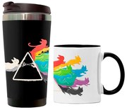 Kit Copo Térmico e Caneca Gato Prisma Cat