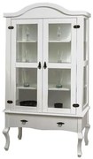 Cristaleira Versalhes 2 Portas e 1 Gaveta cor Branco 192 cm - 63702 Sun House