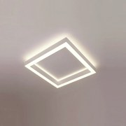 Plafon Dobby Quadrado 30X30X7,5Cm Led 56W Bivolt - Usina 19680/30 (BT - Branco Texturizado, 3000k)