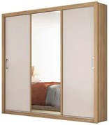 Guarda Roupa 3 Portas 2 Gavetas Residence D02 Amendola/Off White - Mpo