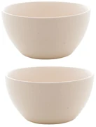 Jogo 2 Bowls Cerâmica Granilite Marfim 14x7cm 28569 Bon Gourmet