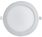 Luminária De Embutir Redondo 18W 3000K Led Bivolt Ø22X2,5Cm Downlight... (Branco)