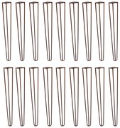 Kit 18 Pés de Metal 60 CM Hairpin Legs Mesa de Canto Aparador Bronze G41