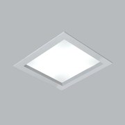 Luminária De Embutir Magnum Quadrado 20X20X10Cm 2L E27 | Usina 3600/20 (BT - Branco Texturizado)