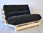 Colchonete Futon Dobravel Enrolavel 190X90X13Cm Orthovida (Preto)