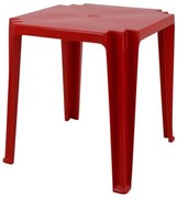 Mesa Tramontina Tambaú 68x68x72 cm em Polipropileno Vermelho