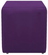 Puff Decorativo Dado Suede Roxo - ADJ Decor