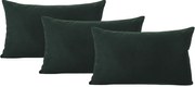 Conjunto 3 capas Almofadas Veludo Verde 30x50 - LISO