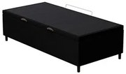 Base para Cama Box Baú Solteiro 88x188cm Hit I02 Corano Preto - Mpozen