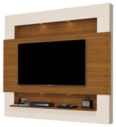 Painel Suspenso Forlán 2,10 cm para TV de até 75'' Off White/Carvaho G37 - Gran Belo