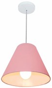 Lustre Pendente Cone Vivare Md-4028 Cúpula em Tecido 25/30x12cm - Bivolt