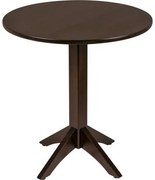 Mesa de Madeira Tramontina London Redonda em Tauarí Tabaco 2 Lugares 70 cm