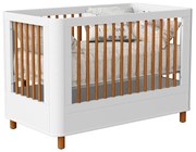 Berço Mini Cama Boom Slim com Pés Nordic - Branco Fosco