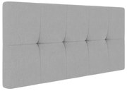 Cabeceira Painel Nina Para Cama Box Casal 140 cm Linho - D'Rossi - A05 Cinza Claro