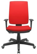 Cadeira Office Brizza Soft Aero Vermelho RelaxPlax Base Standard 120cm - 63912 Sun House