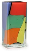 Vaso 45 MS Lascas Coloridas Murano Cristais Cadoro