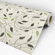 Papel de Parede Floral Folhas 0.52m x 3.00m