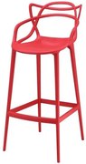 Banqueta Aviv em Polipropileno Vermelho 109 cm - 58790 Sun House