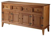 Buffet Antoine 4 Portas e 4 Gavetas cor Amendoa 149 cm - 62682 Sun House