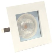 Plafon Embutir Aluminio Branco Azul 10,5cm