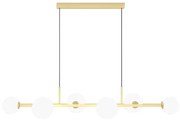 Pendente Aluminio Vidro Orbit 105X26,5Cm - DOURADO