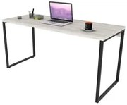 Mesa de Escritório Office 150cm Estilo Industrial Prisma C08 Snow - Mp