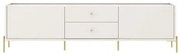 Rack Jasper Off White Fosco Base Dourado 2,20 MT - 69773 Sun House