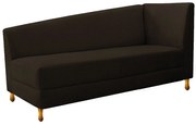 Recamier Valéria 140cm Lado Esquerdo Corano Marrom - ADJ Decor